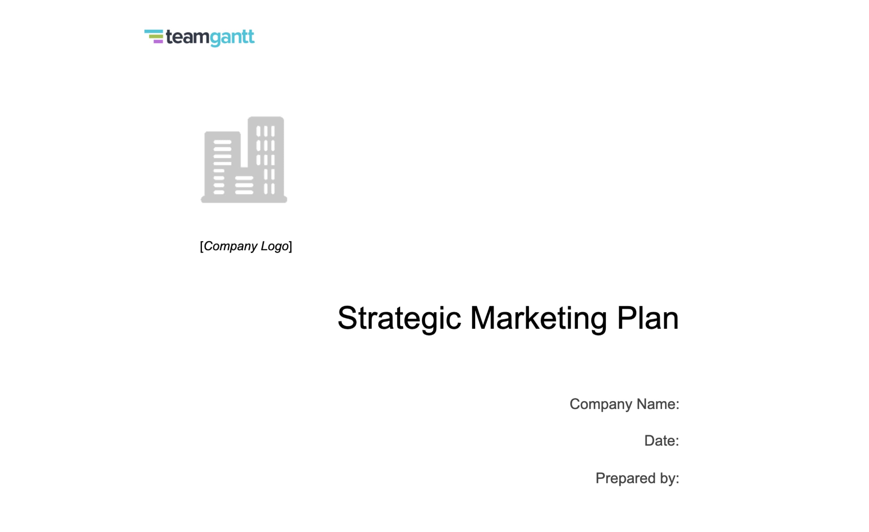 Picture of Strategic Marketing Plan Template & Examples | TeamGantt